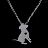 Chaînes 1Pc Arrivée Mignon Dessin Animé Chiot Chien Avec Un Coeur Pendentif Femmes Enfants Amour Cadeau Collier Mélanger La Couleur