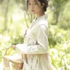 Etniska kläder 2023 Koreanska traditionella Hanbok Kvinnors förbättrade pendlarklänning Tvådelar Daglig slitage Sweet Girl Folk Dance Costume