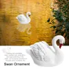 Garden Decorations Goose Garden Decoration Figurine Pool Pond Swan Ornament Home Realistic Resin Park Decoys Statue Hunting Simulation Floating 231124