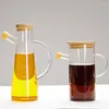 Förvaringsflaskor 500/800 ml glasoljeflaska vinäger kryddningskrydde dispenser med handtag kök matlagning prylar