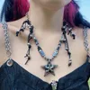 Chaînes étoile pendentif clavicule collier préal-décor élégant Chic Boho grosse chaîne bijoux tour de cou cadeaux parfaits