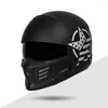 Casques de moto KEAZ Open Full Face Masque détachable modulaire Moto Scorpion Casque ECE DOT Certification Racing Street