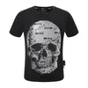 Plein Bear T-shirt Mens Designer Tshirts Brand Clothing Rhinestone PP Skulls Men t-shirt rund hals ss skalle och plein med kristaller hip hop tshirt topp tees 161309