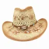 Береты, модная соломенная ковбойская шляпа, широкая пляжная дышащая пляжная шляпа