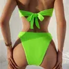 Pływanie noszenie nowych bikini stroju kąpielowego Kobiety seksowne bikini modowe 2023 Lady Squodowars Beach Swimsuits Solid Swimsuit Kobieta kostium kąpielowy Bikini Sets AA230425