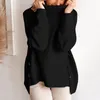 女性用セーターレディースファッション秋の冬冬のセーター太いスレッドプルオーバータートルネックロパデマージャーダメンストリック
