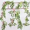 Decorative Flowers & Wreaths 2m Artificial Wisteria Vine Garland Plants Outdoor Home Trailing Flower Fake Hanging Wall Decor