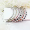 Bracelet de Tennis design perles de Zircon hommes Bracelet chaînes brin pour femmes Pulseiras Bijoux Sier Bracelets en cristal