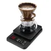 Bilance per uso domestico Bilancia da cucina elettronica di precisione 5kg/0.1g 10kg/1g LCD Digital Drip Coffee Bilancia con timer Bilancia per peso Bilancia per uso domestico 230426