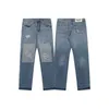 Galeria odzieży Departamenty Zakryte dżinsy Motocycle dżinsowe spodni noszone męskie Ins luźne zwykłe proste spodnie hip hopowe spodnie