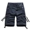 Herr shorts casual shorts byxor för män kläder svart harajuku tröjor hip hop techwear cyklist jeans som kör last denim sportbräda 230426