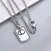 Designers S925 Sterling Silver Love Intrépide Vintage Tête de Tigre Pendentif Rond Chaîne de Clavicule Hommes et Femmes Couples Paragraphe Personnalité Cent Match Collier