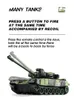 ElectricRC Car 1 30 RC Tank Military War Battle Соединенные Штаты M1 Leopard 2 Пульт дистанционного управления Электронная игрушечная машина Тактическая модель Мальчики Детский подарок 231124