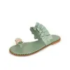 Sandals 2023 Women Slipper Pineapple Pearl Flat Slippers Bohemian Summer Beach Fashion Ladies Shoes Plus Size