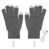 Guantes de ciclismo con calefacción eléctrica USB, manoplas de invierno portátiles con pantalla táctil suave, temperatura constante, cómodo calentador de manos