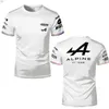 T F1 Alpine Men's T-Shirts Shirts Formel One Alonso Team Racing Car 3D Print Streetwear Men Women mode o-hals Kids Tees Tops Jersey Tshirt J