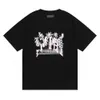 T-shirts pour hommes Polos Col rond brodé et imprimé style polaire vêtements d'été avec street pur coton r11e1d
