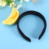 Bandanas Hair Sieraden Party Accessoires Bananen Black Scrunchies Cosplay Hoofdtooi Fruit