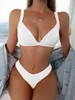 Maillot de bain Sexy Bikini Maillot De Bain 2023 Femmes Maillots De Bain Plaine Push Up String Bikinis Ensemble Brésilien 2 Pièces Femme Maillot De Bain Femme Plage Porter AA230425