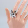 30 pezzi/lotto Vintage nuovo prodotto di design Cute Animal Rabbit Band Rings 2023 New Design