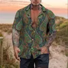 Chemises décontractées pour hommes Chemise pour hommes Été Hawaiian Animal Lion Graphic Prints Turndown Holiday Vêtements à manches courtes Tropical Streetwear