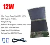 Painel solar portátil à prova d'água para o telefone Bateria de painéis solares dobráveis ​​ao ar livre Use carregador solar portátil portátil