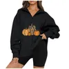 Hoodies feminino Halloween Cartoon Capuz das mulheres Moda Kawaii Sweatshirts Print Casual Sorto do inverno Manga longa feminina