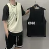 Designer-Männer T-Shirts 2023SS Sommer Männer und Frauen ärmellose Sport beiläufige lose Weste Senior Schriftzug atmungsaktive Essent Tanktop Weste gedruckt