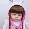 Dockor Partihandel Keiumi Bebe Reborn Silicone Full Body 48 cm Realistic Princess Doll Baby Toys For Girl Children's Day Födelsedagspresenter 230426