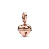 Regalo per la festa della mamma in argento Figlia Famiglia Love Heart Lock Charm Bead Fit Collana originale con bracciale Pandora per gioielli firmati da donna fai-da-te