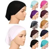 Hijabs Cotton Modal Undercap Plain Soft Stretchy Under Cap Hijab Bonnet Muslim Women Full Cover Inner Hijabs Turban Islam Underscarf 230426