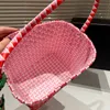 Strandtasche Designer-Einkaufstasche Frauen gewebter Gemüsekorb Luxus-Handtasche Fashion Classic Damen rosa Handtaschen