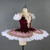 Dancewear Children Professional Ballet Tutu For Kids Girls Red Swan Lake Ballet Dance Clothes Adult Pancake Ballerina Figur Skating Dress 231124