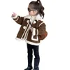 Vestes enfants vêtements enfants manteau 2023 hiver Style coréen laine d'agneau cuir épais chaud filles à la mode beau 231124