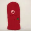 Berets Neon Balaclava من ثلاثة حفرة التزلج قناع التزلج التكتيكي الوجه الكامل قبعة الشتاء هالوين حفلة محدودة التطريز