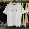 T-shirts Plus pour hommes Polos Col rond brodé et imprimé vêtements d'été de style polaire avec street pur coton 11e2d