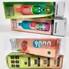 RandM Tornado 9000 PUFFS Original Disposable E Cigarettes 0.8ohm Mesh Coil 18ml Pod Battery Rechargeable Electronic Cigs 2% 5% RBG Light Vape Pen 53 Flavors in stock