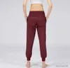 Lulus Lululemens Femmes Yoga Studio Pantalon Dames Séchage Rapide Cordon Running Pantalon De Sport Lâche Danse Jogger Filles Gym Fitness