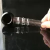 Glasrör rökning tillverkar handblåsta vattenpipa 3 omgångar med färgglad bubbelrör