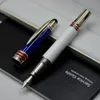 Great Character Series Engraved Roller Pen Luxury Carbon Black Blue Edition Ballpoint Fountain With JFK Special Fiber Logo N Hvnjf