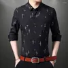 Camicie casual da uomo KPOP Fashion Style Harajuku Slim Fit Top larghi Tutte le partite Camicia coreana Collo quadrato Tasche con bottoni Manica lunga Blusa