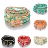 Bracelets de charme Bohemia Binchas de arroz coloridas Conjunto de contas para mulheres Bangle de cadeia de miçangas de verão feminina Boho Jóias étnicas Presente Z0426