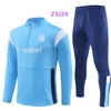 22 23 24 Kinderen en volwassen tracksuit Milik Payet Marseilles Survetement Training Suite Veste Maillot 2023 2024 Olympique OM Man Tracksuits voetbal Jogging Set Sports