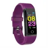 Mode Gesundheit 115Plus Smart Armband Sport Bluetooth Armband Pulsmesser Uhr Aktivität Fitness Tracker Smart Band