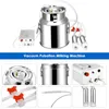 Fournitures 14L Machine à traire automatique portable pour vaches moutons Pompe à vitesse réglable Seau en acier inoxydable Pompe à vide de traite de chèvre US/EU