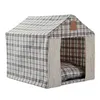 Paspaslar Taşınabilir Katlanabilir Pet Köpek Çadır Evi Nefes Alabilir Pet Kedi Evi Net Açık İç Mekan Kedi Küçük Köpek Yatak Evi 40*45*42cm