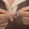 Conjunto de collar y pendientes de encaje Vintage francés para mujer, corte Retro italiano de gama alta, hueco en forma de C, anillo clásico, joyería romántica