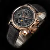 Zegarek Sugess ST1908 Chronograph Mechanical Seagull Moonphase Ruch Wodoodporny zegarek Sapphire Kalendarz Vintage Bk Tarf