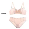 Bras Sets Underwear Women's Lace Sexy Cute Kawaii Gathering Push Up Comfort Wireless Beauty Back Ladies Bra And Panty Female Lingerie Set 230426