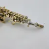 Hot Selling Margewate Soprano Saxophone BB SC-9937 Silvering mässing Musikinstrument med munstycke gratis frakt